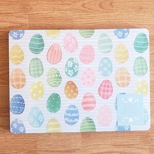 Set of 4 Easter Eggs Colorful cork Placemats New 16”x12”